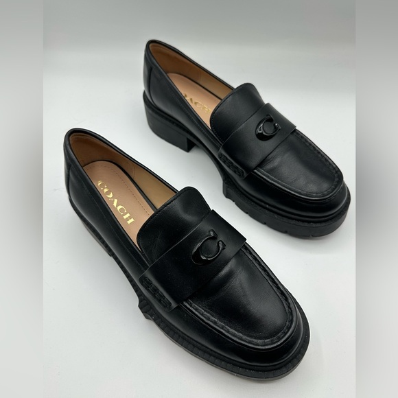 Coach Leah Leather Loafers - Picture 1 of 2